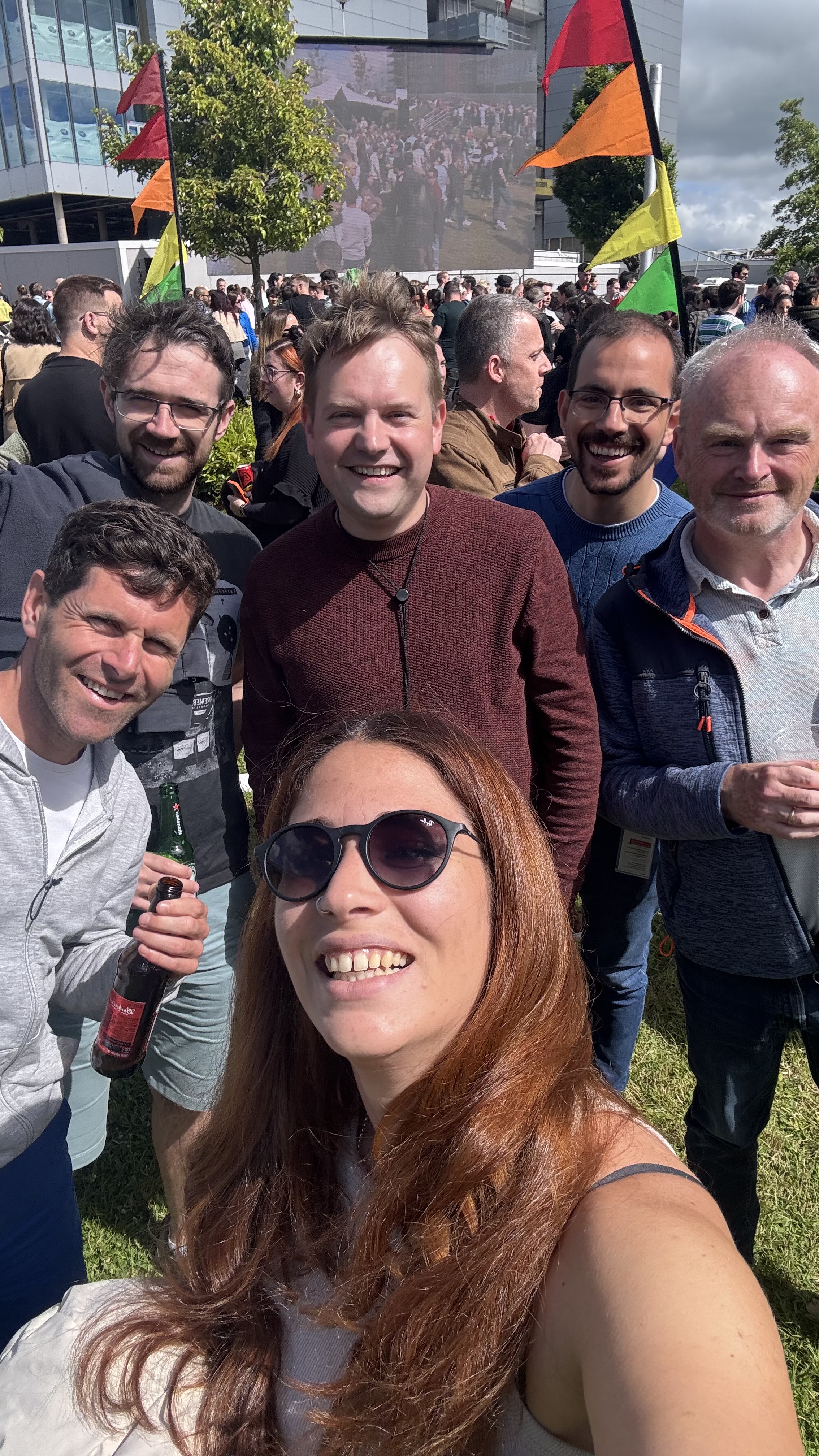 team in apple festival